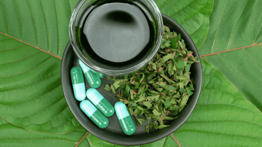 crushed leaf kratom tea